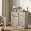 62.4" Sideboard Buffet - 4-Drawer Storage Cabinet for Kitchen, Dining Room & Living Room - 2 of 4