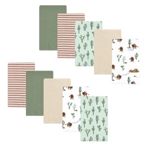 Luvable Friends Hudson Baby Flannel Burp Cloths 10pk Set - 1 of 2