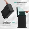 Stainless Steel Trash Can with Lid – Soft Close Step-On Pedal, Fingerprint-Resistant, Ideal for Kitchen or Bathroom - 3 of 4
