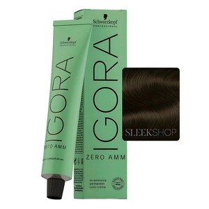 Schwarzkopf Professional Igora Zero AMM Ammonia-Free Permanent Color Creme - Hair Dye Haircolor - 1 of 3