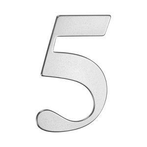 Unique Bargains 304 Stainless Steel Self-adhesive Polished Surface Durable House Number 1 Pc - 1 of 4