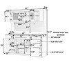 63''W Buffet Hutch Cabinet with 6 Drawers, 5 Cabinets, Adjustable Shelves, Towel Rack, Power Outlet for Kitchen or Dining Room-The Pop Home - 4 of 4