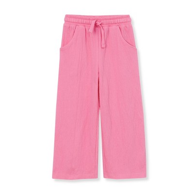 Lands' End Kids Pull On Knit Gauze Wide Leg Pants