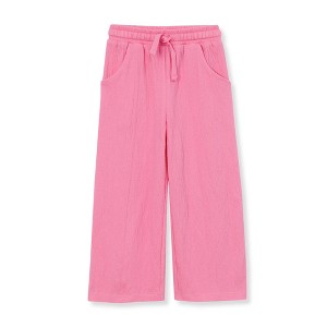 Lands' End Kids Pull On Knit Gauze Wide Leg Pants - 1 of 2