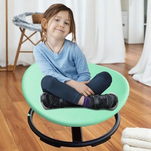 Therapy Sensory Swivel Chair for Kids with Autism & ADHD, Balance Training Spinning Seat, Safe Fun Tool for Focus, Physical Development - 1 of 4