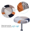Unique Bargains Round Washable Elastic Bar Seat Cover for Dia 12"-18" Chair - 3 of 4