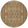 Orange Taupe And Beige Moroccan Washable Indoor Outdoor Area Rug - 4 of 4