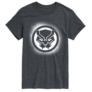 Men's - Marvel - Black Panther Spray Paint Logo Short Sleeve Graphic T-Shirt - 1 of 4