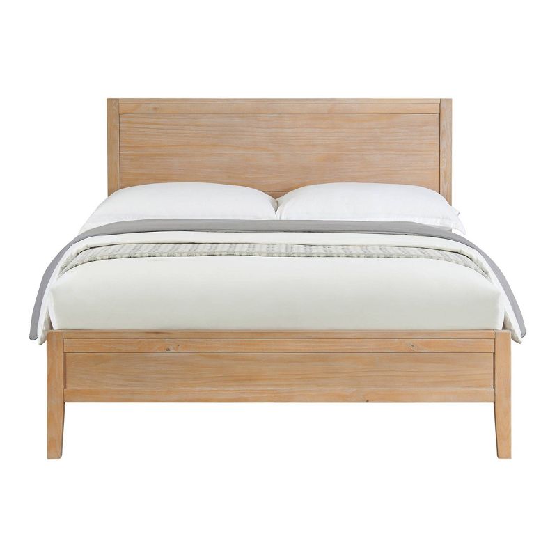 Arden Panel Wood Bed Light Driftwood - Alaterre Furniture, 3 of 10
