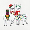 Linum Home Textiles Christmas LLAMAS - Embroidered Luxury 100% Turkish Cotton Hand Towels - 3 of 3