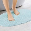 Unique Bargains 2 Pcs Absorbent Soft Thick Shag Bath Mats for Shower Bathtub Spa Floors - 2 of 4
