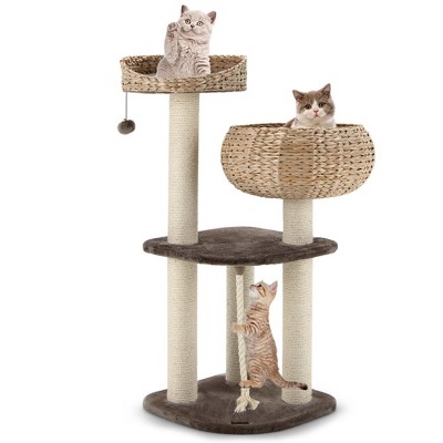 Cat tree with food bowl best sale