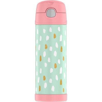 Thermos 16oz Painted Dots Funtainer Bottle Pink Green Brickseek