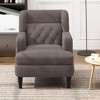 28.75"W Upholstered Accent Chair, Tufted Armchair for Living Room and Bedroom 4B - ModernLuxe - 2 of 4