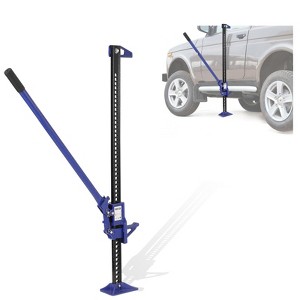 High Lift Farm Jack - Ratcheting Utility Jack with 3 Ton (6,600 Lb) Capacity, Car Jack Adjustable Range 6" to 55" for Cars, Trucks, ATVs, and SUVs - 1 of 4