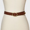 Women's Oval Center Bar Belt - Universal Thread™ Cognac - 2 of 2