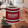 Miami University Stripes Ceramic Coffee Mug Novelty Gift Mugs for Coffee Tea and Hot Drinks 11oz White - 4 of 4