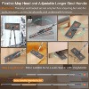 Long Handle Mop and Bucket Set - Effortless Floor, Wall & Window Cleaning, Includes Wringer and Washable Microfiber Pads - 4 of 4