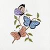 Linum Home Textiles SPRING BUTTERFLIES - Embroidered Luxury 100% Turkish Cotton Hand Towels (Set of 2) - 3 of 3