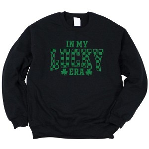 Simply Sage Market Women's Graphic Sweatshirt In My Lucky Era Checkered - 1 of 3