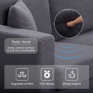 MAYEERTY 86.6in Modern Spacious Upholstery Sofa with Deep Seating for Large Living Rooms - 1 of 4