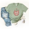 Simply Sage Market Teaching Is A Work Of Heart Apple Short Sleeve Tee - 2 of 4