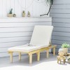 Gulches Chaise Lounge Chair for Outdoor, Patio Recliner with 4-Position Adjustable Backrest and Cushion, Natural Wood, 76.75" L x 23.25" W x 11.5" H - 4 of 4