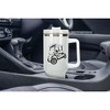 Elanze Designs 40 Ounce Travel Tumbler With Straw and Lid Stainless Steel Double Wall Insulated Rolling Golf Cart White Glitter - 4 of 4