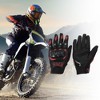 Unique Bargains Motorcycle Gloves Breathable Full Finger Gloves Nylon Outdoor Gloves 1 Pair - 2 of 4