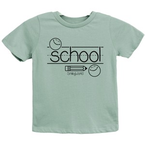 The Juniper Shop SmileyWorld School Handwriting Lines Youth Short Sleeve Tee - 1 of 4