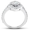 Pompeii3 3/4Ct Diamond Marquise Framed Vintage Designer Cocktail Ring 10k White Gold - 3 of 4