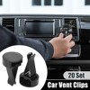 Unique Bargains 20 Set Square Head Car Air Vent Clip with Plastic Slot Head Replacement Auto Vent Clip Air Conditioner Outlet Clips 1.57"x0.94" - 2 of 4