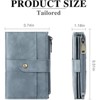 FATMOON Small Wallet for Women - RFID Blocking Compact PU Leather Bifold with 13 Card Slots & 3 ID Windows for Daily Use,Travel - 3 of 4