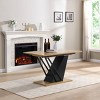 NicBex Modern Geometric Extendable Dining Table with Sturdy Base,Modern Rectangular Home Kitchen Table,Dining Room Furniture - 2 of 4