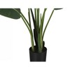 Monarch Specialties Artificial Plant 60 inch Tall Bird Of Paradise Tree Indoor Faux Fake Floor Greenery Potted Decorative Green Leaves Black Pot - 3 of 4