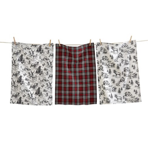 Woodland Plaid Dish Towels - Set of 2