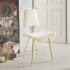 Modway Ponder Performance Velvet Dining Side Chair Ivory - 2 of 2