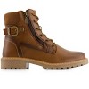 Andrea Women's Side Zipper Lace up Boots 90576 - 3 of 4