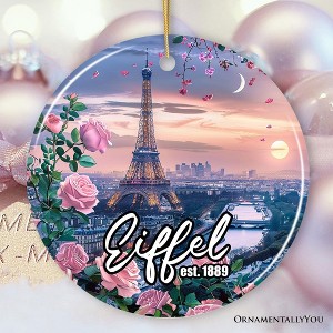 Charming Eiffel Tower Ornament, Vintage Paris Souvenir Gift and Christmas Decoration| OrnamentallyYou - 1 of 4