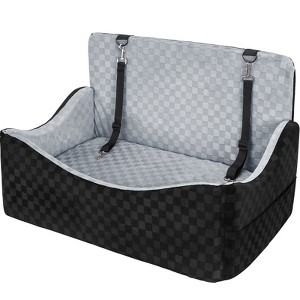 JOEJOY Elevated Dog Car Seat, Memory Foam Pet Booster Seat with Detachable Washable Cover, Portable Travel-Safe Bed for Cars - 1 of 4