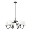 Gianna 6-Light Matte Black Chandelier - Modern Design for Foyers & Dining Rooms - 2 of 4
