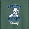 Women's - Peanuts - Peanuts Sleep Society Lightweight French Terry Wide Neck Long Sleeve Shirt - 2 of 4