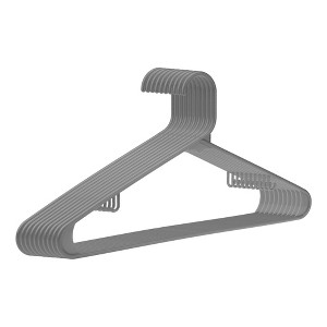 REGALWOVEN Plastic Space Saving Durable Standard Clothes Hangers 10 Pcs - 1 of 4