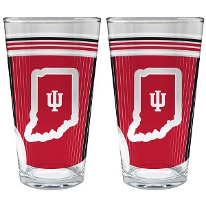 NCAA Indiana Hoosiers 2pc Pint Glass Set - 1 of 1