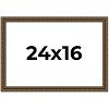 PosterPalooza | Sculpted Gold Picture Frame - UV Acrylic, Backing Board, Hanging Hardware Included - 2 of 4