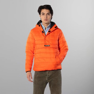 Members Only Pullover Half Zip Puffer Jacket for Men