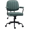 NicBex Office Chair with Height Adjustable Modern Microfiber Computer Chair with Tiltable Design, Armrests, Casters for Office, Study, Bedroom, Green - 4 of 4