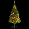 Aghana Digitals 7 ft Green Pre-Lit Christmas Tree with 200 LED Lights, Gold/Red Baubles, Tree - 4 of 4