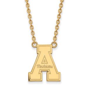 Black Bow Jewelry 14k Yellow Gold Appalachian State Mountaineers NCAA Necklace 18 Inch - 1 of 4