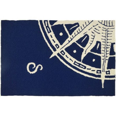 Homefires Sailor's Compass Indoor & Outdoor Rug – Nautical-Inspired ...